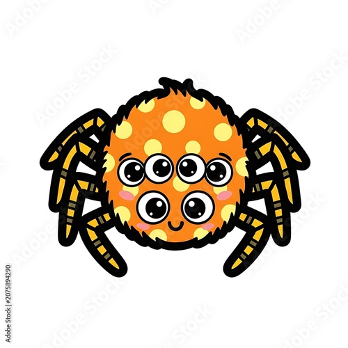 Cute cartoon tiger face illustration vector.