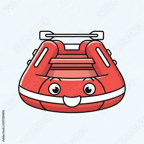 Red classic vintage car illustration vector.
