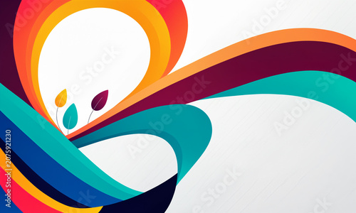colorful abstract swirls wi...