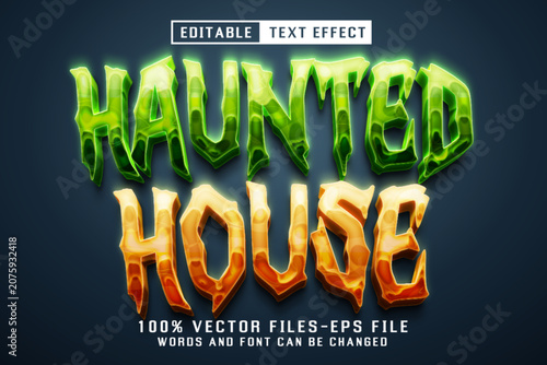 Hounted House Glow Style - Editable Text Effect