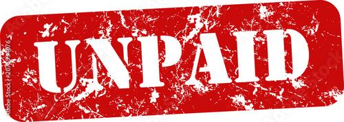 Εκτύπωση καμβά Unpaid stamp grunge texture