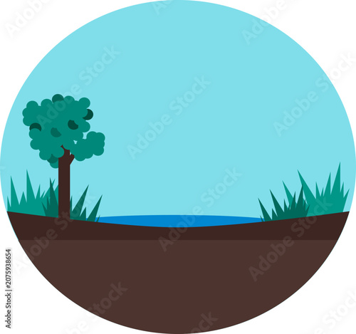  nature logo with earth elements