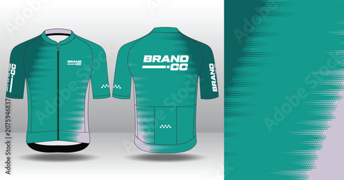 Modern Cycling Jersey Design Template for Custom Sublimation