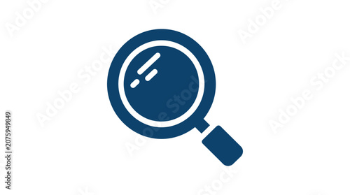 Photos Magnifying glass with handle closeup.