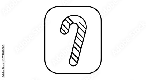 Candy cane icon