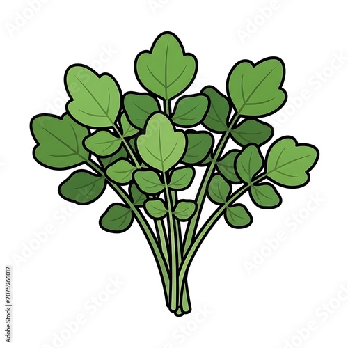 Close up of green ivy plant leaves.