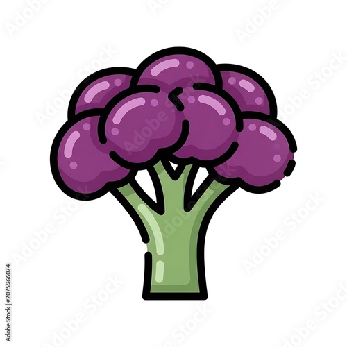 Purple hydrangea flowers in green vase.