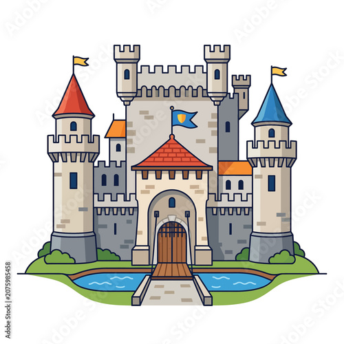 Φωτογραφία Medieval Castle Architecture Stone Building.