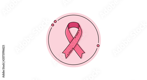Pink Ribbon Symbol of Breast Cancer Awareness