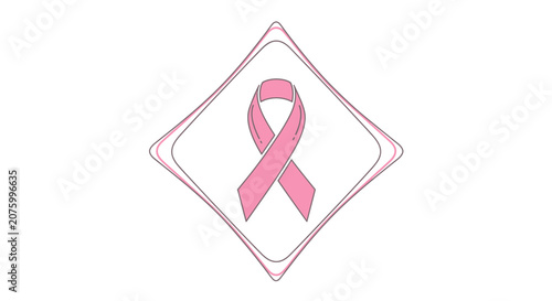 pink ribbon, breast cancer awareness symbol