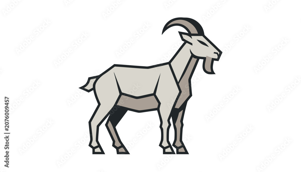 Fototapeta premium vector illustration of a goat