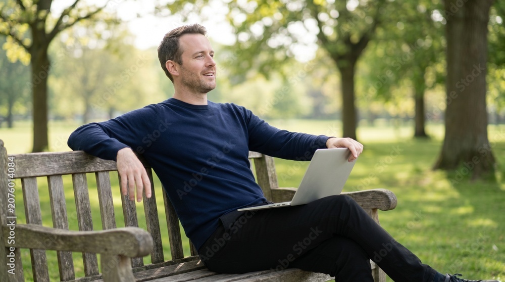 Obraz premium Man Relieved After Deleting Phishing Email