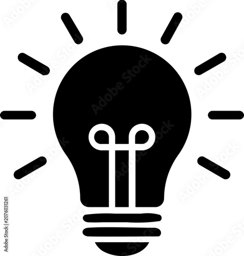 Light Bulb Idea and Innovation Icon