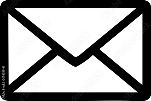 Schilderij op canvas Email Icon