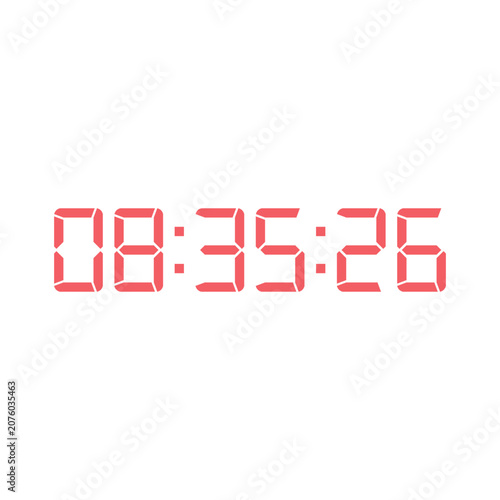 Digital clock icon vector design illustration.