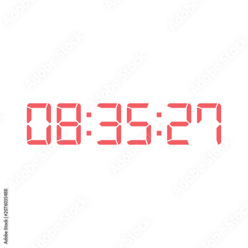 Digital clock icon vector design illustration.