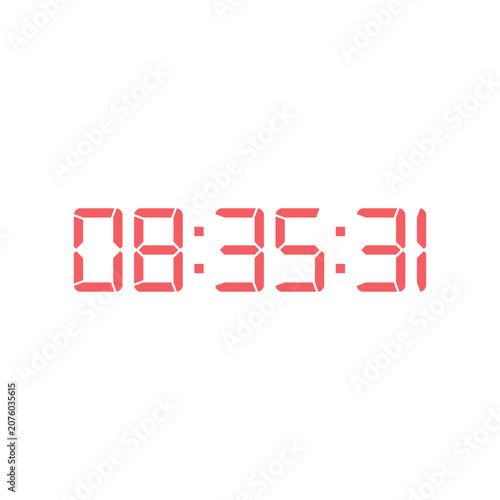 Digital clock icon vector design illustration.