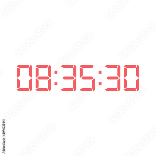 Digital clock icon vector design illustration.