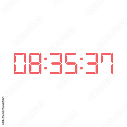 Digital clock icon vector design illustration.