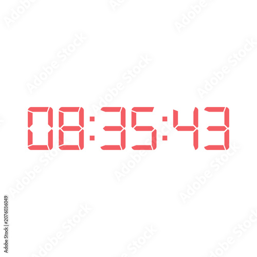 Digital clock icon vector design illustration.