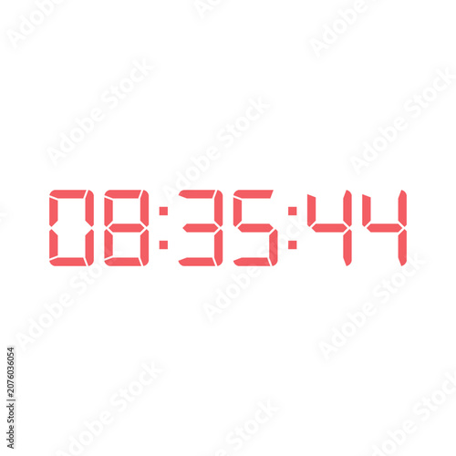 Digital clock icon vector design illustration.
