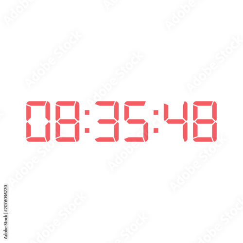 Digital clock icon vector design illustration.