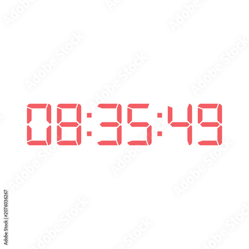 Digital clock icon vector design illustration.