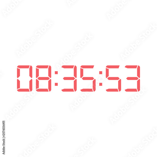 Digital clock icon vector design illustration.