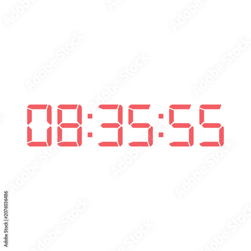 Digital clock icon vector design illustration.