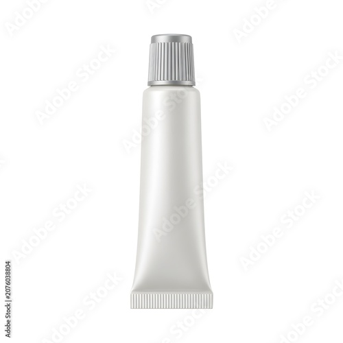 Rural Sharp Eye Cream Tube On White Background, Natural Cosmetic Product With Bright Packaging Designed For Skincare Refreshing Eye Care And Daily Use