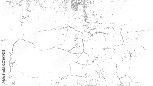 Obraz na plátně white cracked surface with fine irregular fissures and light gray discoloration