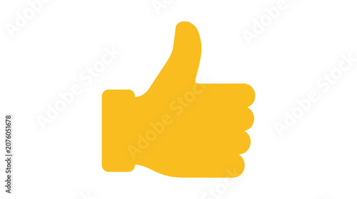 Quadro su tela World Emoji Day, Emoji, Emoji silhouette, Yellow thumbs up icon, approval hand s