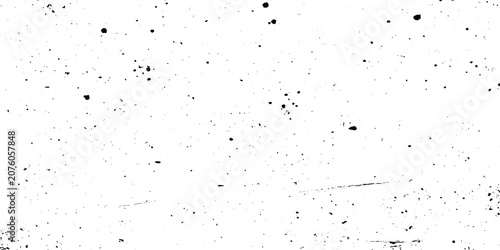 Tableau sur toile Black grunge texture or vintage overlay texture with scattered particles on whit