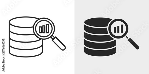 Принти на полотні Data Insights Icon represents discovering trends, patterns, and meaningful information from data