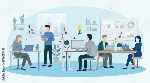 Artificial Intelligence and Human Collaboration in Modern Office