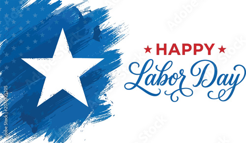 Labour day canada celebration logo with maple leaf and tools