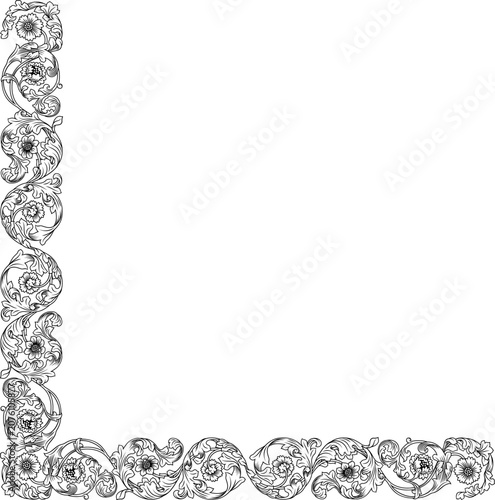 Filigree Crest Medieval Bor...
