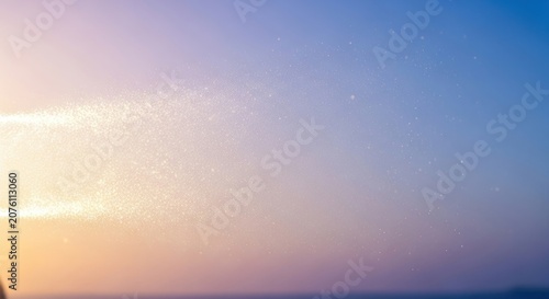 Beautiful Sunset Sky with Gradient Colors and Soft Clouds.