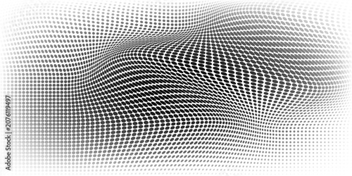 Canvastavla Monochrome halftone dot texture with subtle gradients, an anchor point marker an