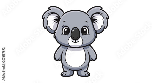 Cute Cartoon Koala Illustration
