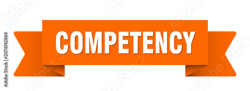 Fotografía competency ribbon isolated on transparent background