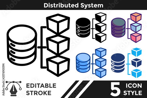 Slika na platnu Distributed System
