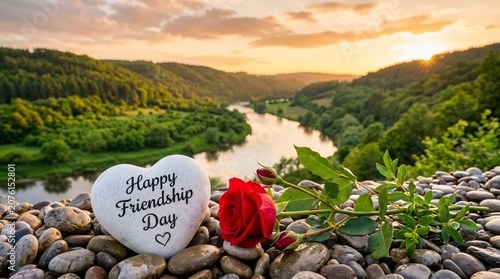 Friendship day greeting card, celebration of Friendship Day, International Friendship Day poster