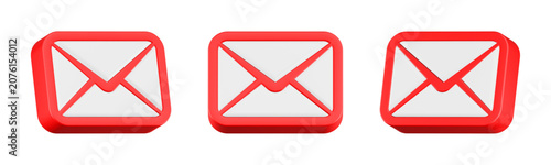 Fotografie mail icon 3d rendering
