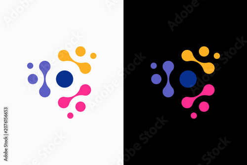 molecule vector logo premium 