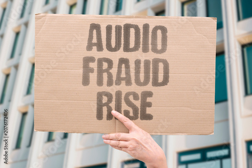 Canvas Print "Audio fraud rise" Incidents of voice scams are increasing