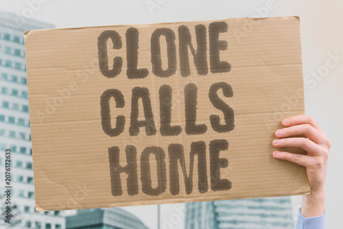 Photography "Clone calls home" A replicated voice rings the household