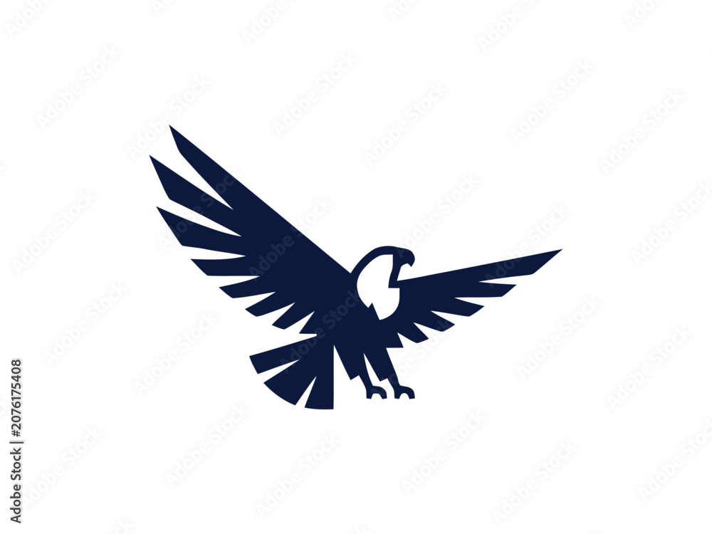 Fototapeta premium Bold Eagle Emblem Logo for Aviation Security