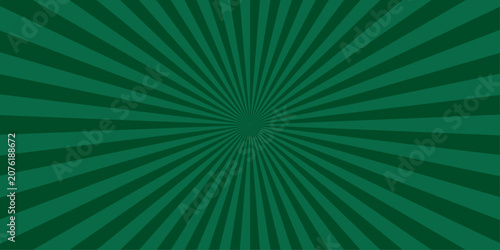 Tableau sur toile Radiating Energy Green Burst radial pattern with converging lines in various shades of green creates a dynamic and energetic backdrop, perfect for impactful design