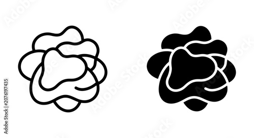 Abstract Organic Shape Icon, Organic Blob Vector, Fluid Blob Symbol, Modern Graphic Element